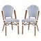 Merrick Lane Celia Indoor/Outdoor Stacking Bistro Chair with Aluminum Frame